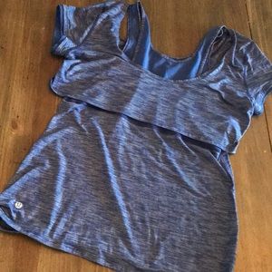 LuLu Lemon peel-a-boo athletic top!! Size M/L